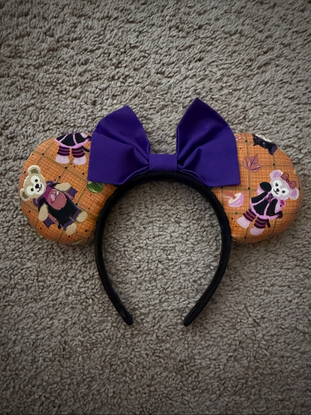 Handmade Custom Disney Duffy & Shellie May Halloween Ear Headband